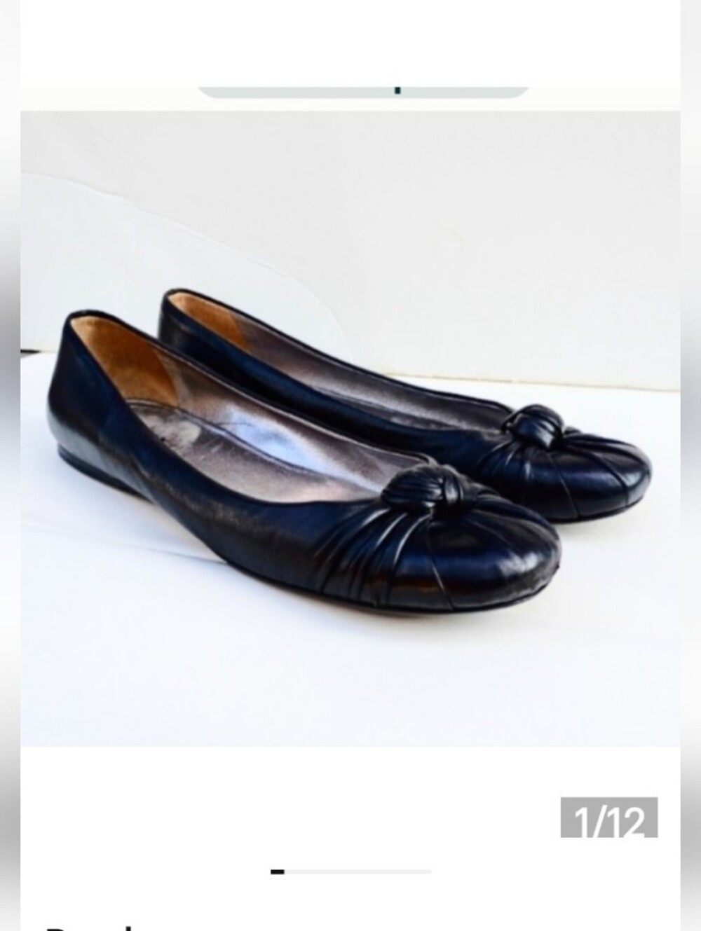 Prada Leather Flats sz 40.5